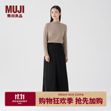 MUJI女式 灯芯绒 A字裙 长半身裙女冬季款裙子 美拉德BE09CC3A 黑色 S (155/62A)