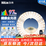 洛林（ROLin）led吸顶灯芯替换灯芯led灯盘磁吸全光谱高显替换灯条带遥控96W
