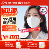 维德（WELLDAY）【升级防护】一次性医用外科口罩防尘花粉鼻炎过敏透气N95 20只