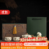 璞器汝窑茶壶功夫茶具整套装高档一壶两杯带茶宠陶瓷泡茶杯泡茶器全套