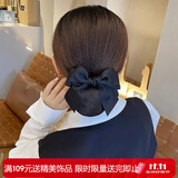 向晚发夹头花蝴蝶结发夹女头花职业护士发网套高级银行发套女生日礼物