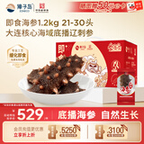 獐子岛 大连即食海参1.2kg 21-30只 固形物85% 海鲜水产送礼礼盒