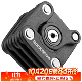 洛克兄弟（ROCKBROS） 自行车锁链条折叠锁汉堡锁电动车山地自行车防盗锁配件骑行装备 【钥匙魔方锁】黑色