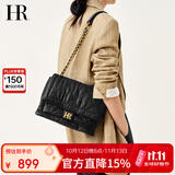 HR赫莲娜包包女包头层牛皮单肩斜挎包轻奢菱格链条通勤包生日礼物