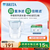碧然德【新款上市】家用滤水壶 净水壶 Style eco系列 3.5L（冰川蓝）+PRO版滤芯2枚 环保加固包装