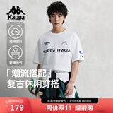 卡帕（Kappa）背靠背运动短袖男款纯棉2026新款夏季情侣t恤男士半袖K0EX2TD01D