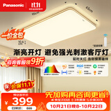 松下（Panasonic）【一价全包】室内吸顶卧室大主灯120W 7000lm 明畔棕超薄灯