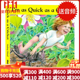 【送音频】我和蟋蟀一样快 英文原版绘本 I'm as Quick as a Cricket  纸板书廖彩杏书单di50本 Audrey Wood亲子互动学习图画故事书