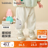 巴拉巴拉balaOne宝宝长裤宽松束脚裤男童女童裤子冬保暖209425108202