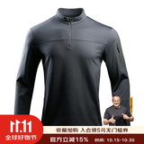 龙牙三代捍卫者轻量化立领抓绒衫保暖外套男户外休闲夹克 战舰灰 S 170/92A 125-140斤