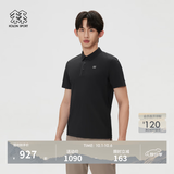 KOLON SPORT/可隆户外休闲衣 男子接触凉感遮热UPF50+ CARVICO短袖 LHPT6MN083-BK 黑色 2XL 185/104A