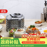 乐扣乐扣（LOCK&LOCK）耐热玻璃保鲜盒微波炉饭盒上班学生便当盒分隔餐盒配便当包两件套