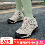 迈乐（Merrell）官方运动户外徒步鞋MOAB 3男鞋女鞋轻量减震V底防滑透气登山鞋 J036346米白（女） 37