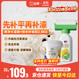 立邦墙面修复补墙膏荷净补墙漆防水防霉抗菌腻子膏白色 500g+2.5kg