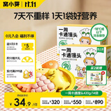 窝小芽 一周卡通馒头 儿童早餐面点果蔬无添加420g(共2盒)享宝宝辅食谱