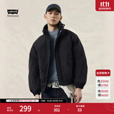 Levi's李维斯情侣同款简约休闲轻薄防寒舒适保暖羽绒服休闲外套 黑色 XL 女生建议拍小一码