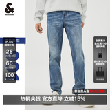 杰克·琼斯（JACK&JONES）26年男装修身牛仔裤男弹性品牌男裤休闲潮流四季款宽松直筒裤子 E42中牛仔蓝-第一批 34 180/86A(W34/L32)