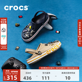 CROCS卡骆驰贝雅卡骆班洞洞鞋轻便拖鞋男鞋女鞋一脚蹬休闲鞋|205089 深蓝/辣椒红-4CC（含智必星） 41 /42(260mm)