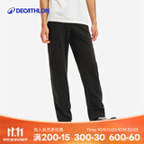 迪卡侬（DECATHLON）抓绒裤户外秋冬男女保暖裤内胆绒裤运动加绒秋裤直筒裤裤子 男款-黑色（新老款随机发货） XL