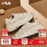 斐乐（FILA）火星1代丨2代老爹鞋女鞋休闲鞋男鞋情侣运动鞋子复古跑步鞋 奶白/木薯粉-GT 38