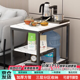 时黛家居沙发边几边桌大理石纹简约客厅置物茶水架床边角几茶几桌