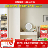 全友家居衣柜书桌一体组合小户型简约卧室收纳储物柜梳妆台转角置物架