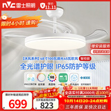 雷士（NVC）风扇灯吊扇餐厅卧室客厅全光谱1级能效三防一体48寸100瓦包安装