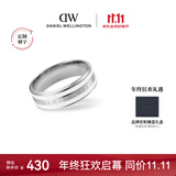 丹尼尔惠灵顿（DanielWellington）dw戒指男陶瓷白月光银戒指60号情侣款052生日礼物送男友