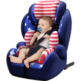 贝蒂乐（happybe）汽车儿童安全座椅isofix硬接口9个月-12岁小孩宝宝安全椅车载简易 星星蓝（ISOFIX硬接口）
