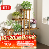 安尔雅 花架子室内外客厅阳台多肉植物架多层盆景架现代简约置物架