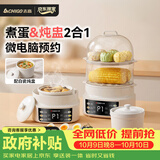 志高（CHIGO）煮蛋器 电炖盅隔水炖电炖锅 蒸蛋器小型1-2人自动断电2026款 智能预约家用多功能早餐机ZNZDQ003