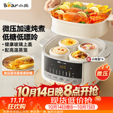 小熊（Bear）电炖盅电炖锅隔水炖家用4人用煲汤炖汤锅燕窝炖盅4.1L炖蒸煮一体微压电炖锅DDZ-J25G2