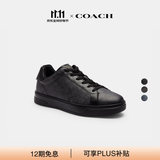 蔻驰（COACH）男士男鞋经典标志HIGH LINE运动鞋板鞋平底鞋 石墨色/黑色 40