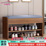 时黛家居（shidaijiaju）换鞋凳家用门口鞋柜一体坐凳置物架玄关入户穿鞋凳可坐式软包鞋架