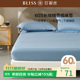 百丽丝床笠床罩100%长绒棉全包隔脏纯棉60S贡缎全棉双人床上用品亲肤