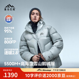喜马拉雅玉龙2.0鹅绒服800蓬95绒-20°C雪山攀登专业户外防风羽绒服 太空灰 2.0新款800蓬95鹅绒-20°C M 充绒量199g