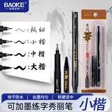 宝克（BAOKE）秀丽笔+墨水套装 秀丽笔软笔书法笔 练字笔 小楷 1套/卡