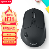 罗技（Logitech）M720 鼠标 无线蓝牙鼠标 办公鼠标 右手鼠标 大手鼠标 优联 黑色 带无线2.4G接收器