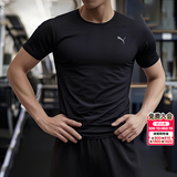 彪马（PUMA）t恤男 2026夏季新款透气快干健身跑步运动透气圆领半袖上衣短袖男 【主推款】黑色快干/网眼透气孔/高弹舒适 /简约小logo M 175【推荐体重120-140斤】
