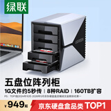绿联 磁盘阵列硬盘柜 多盘位硬盘盒硬盘仓（带RAID存储）硬盘笼 适用2.5/3.5英寸SATA串口机械固态硬盘