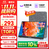 雕塑家 便携式显示器15.6英寸便携屏 显示屏扩展屏 电脑手机笔记本 PS4/5 Switch副屏一线直连MF16LC