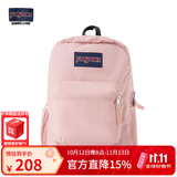 JANSPORT杰斯伯书包轻便双肩包男女旅行包简约背包电脑包学生校园 47LW7N8蜜蜡粉-单侧边袋