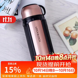 乐扣乐扣（LOCK&LOCK）保温壶304不锈钢大容量便携式家用保温保冷水壶户外露营旅行壶1.5L金色