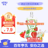 亨氏（Heinz）宝宝婴幼儿辅食零食超金苹果草莓番茄佐餐泥果泥78g 6个月+
