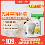 立邦墙面修复补墙膏荷净补墙漆防水防霉抗菌腻子膏白色 500g+2.5kg