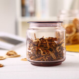 乐美雅（Luminarc） 凝彩 冰蓝/冰粉圆舞曲玻璃密封罐 储物罐 茶叶罐 糖果罐 收纳罐 冰粉0.5L