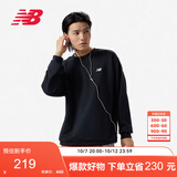 NEW BALANCE秋季卫衣男款简约休闲百搭运动套头衫MT41507 黑色 M