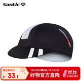 森地客Santic 四季自行车头盔内衬帽运动骑行小帽男女 初艾 黑白色 均码