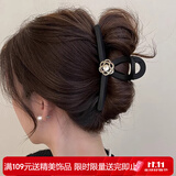 向晚发夹发卡山茶花抓夹女发夹女后脑勺中号气质高级感头饰生日礼物