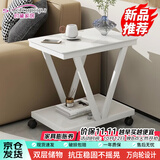 时黛家居茶几简约轻奢家用客厅创意钢化玻璃小户型角几客厅卧室边几
